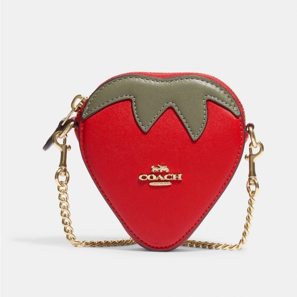 🍓🍓🍓Coach🍓🍓🍓Strawberry coin case. NWT - Picture 4 of 5